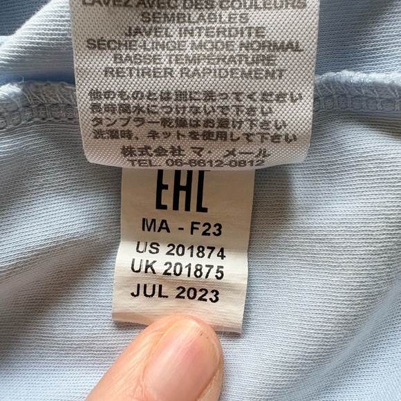 Kissy Kissy soft blue basic cotton footie- Pima cotton- made in Peru- 0-3 months - Picture 14 of 15